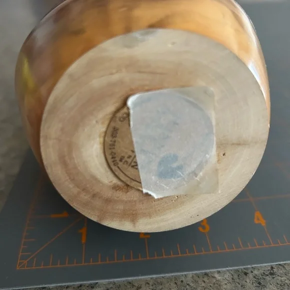 🕯️ Handmade Candle Holder, Aspen Wood, with Candle, Vintage, EUC, Western Decor - Picture 4 of 8